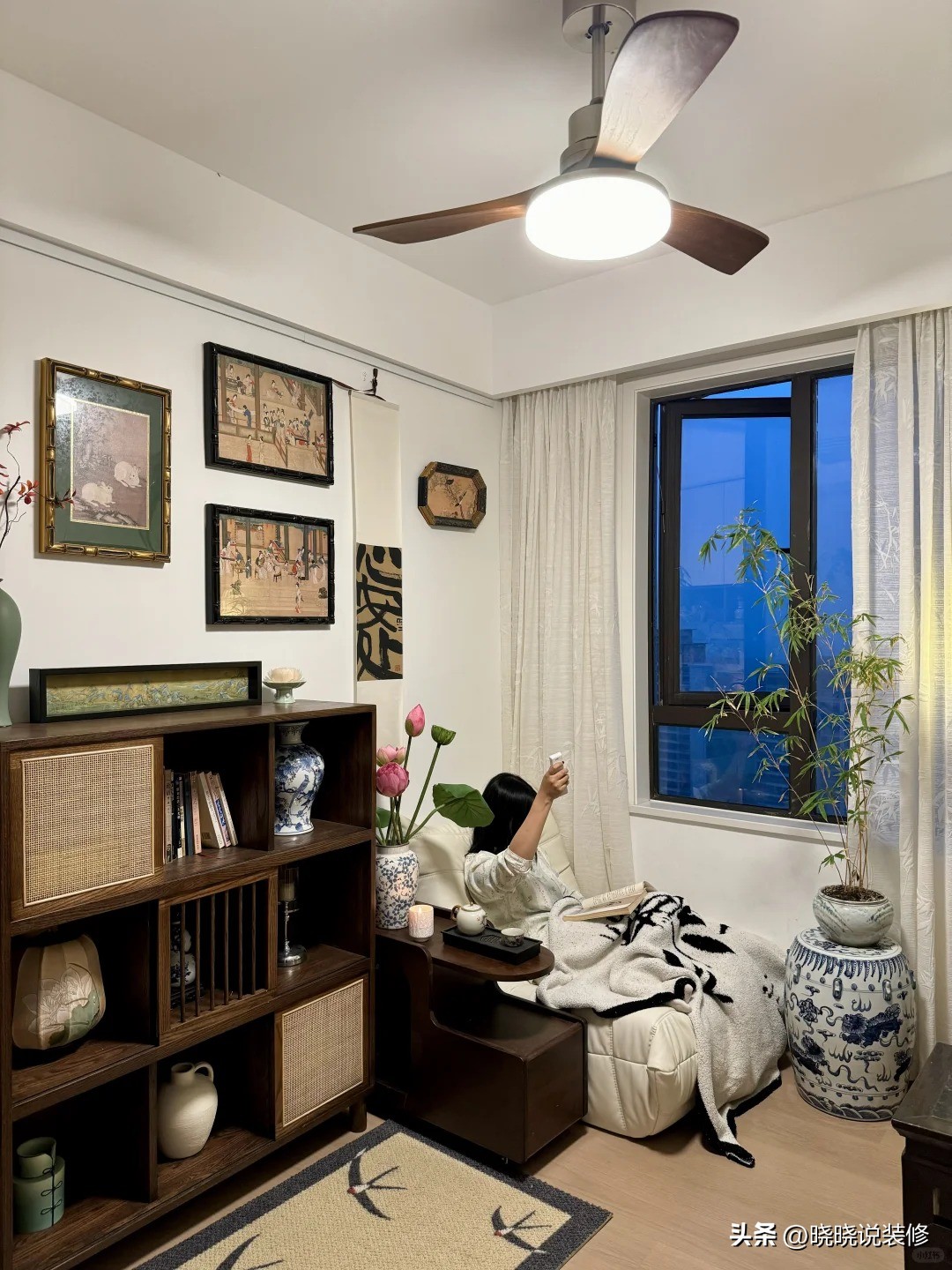 她家122㎡,全屋简约又大方,尤其是客厅,比样板间还漂亮,很赞