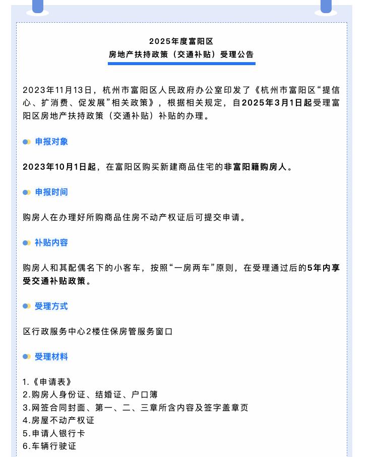 买房送5年高速费杭州一区发放买房补贴当地住建局:杭州工作的