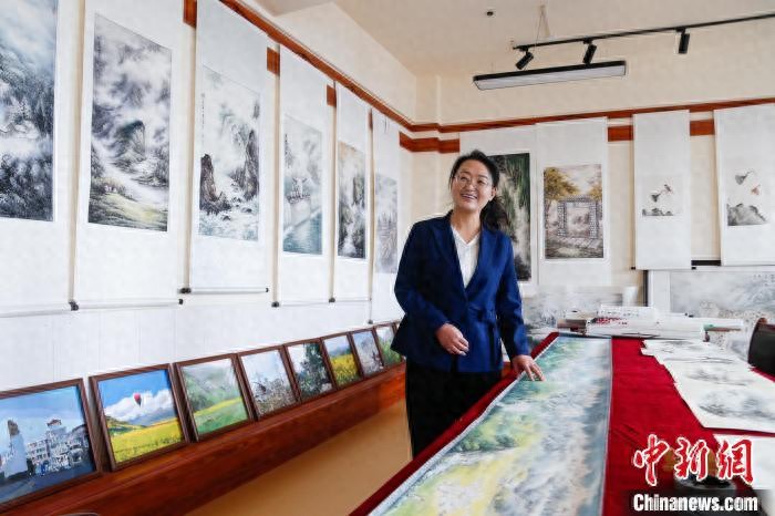 郭金萍代表的祁连山水图