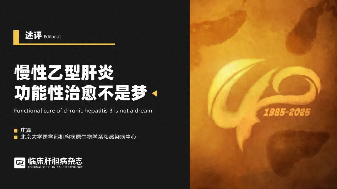 述评｜庄辉院士：慢性乙型肝炎功能性治愈不是梦